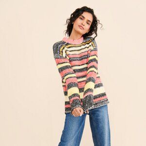 Urban Outfitter's Melon & Gray Striped Sweater (Medium); Perfect Condition